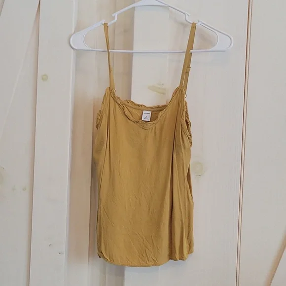 Mustard Ruffle Tank Top - Picture 1 of 2